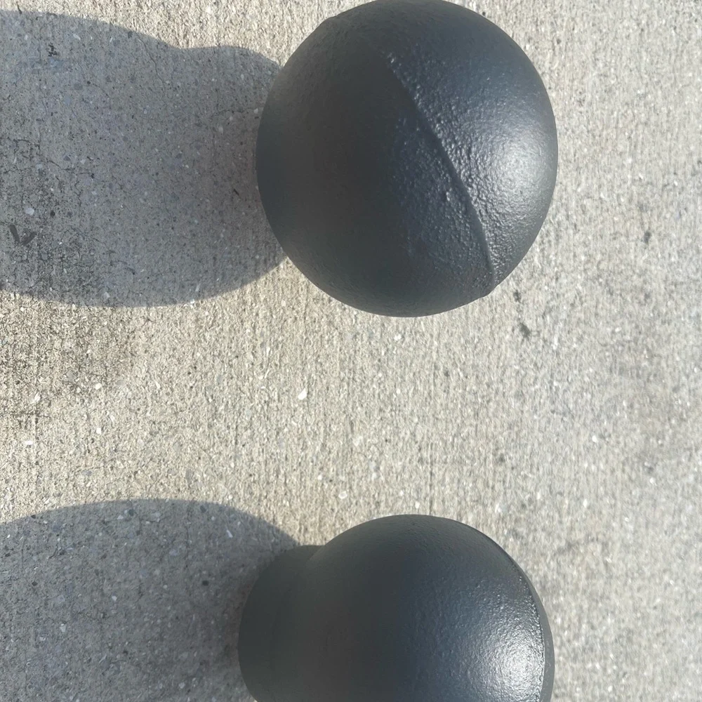 RH Restoration Hardware INDUSTRIAL HAND-FORGED SMOOTH BALL FINIAL BLACKENED IRON
